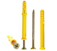 YIYINOE Chevilles et Vis Complexe - Ensemble de Fixation Inclus 80 Vis M4 x 60 & 80 Chevilles Plastique PP M6 x 60 pour Parpaings Creux,Brique Creuse,Placo et Plus