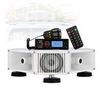 YIYIRAN Haut-Parleur Publicitaire Extérieur pour Toit avec Amplificateur Bluetooth, Mégaphone Publicitaire pour Voiture, Microphone, Télécommande Et Lecture D'enregistrement, 4 400w
