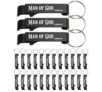 Yiyiring Lot de 50 décapsuleurs chrétiens noirs pour homme de Dieu - Cadeaux pour homme de Dieu - Décapsuleurs chrétiens - Verset de la Bible - Cadeaux pour papa, pasteurs, parrain, fête des pères