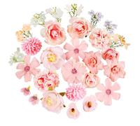 YiyouYi 28 Fausse Fleur Decoration, 3-10 cm Tete de Fleur Artificielle, Fleur Artificielle Deco in, Fausse Fleurs are Suitable for DIY Handmade Home Decoration and Wedding Planning