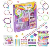 YiyouYi 600+ Perles pour Bracelet - Perles Pour Enfants - Kit Bracelet - Convient Bricolage - Fille Cadeaux d'anniversaire - Coffret Cadeau avec Licorne