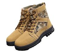 YIzdegg Bottes de randonnée pour homme doublées chaudes - Bottes de neige | Bottes d'hiver avec lacets - Chaussures d'extérieur en polaire - Amortissement - Raquettes de neige confortables pour la vie
