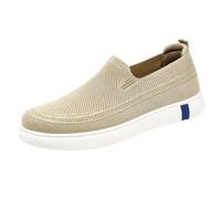 YIzdegg Chaussures de loisirs pour homme - Chaussures de randonnée orthopédiques - Semelle souple - Confortables et respirantes - Pour l'extérieur - Mocassins, kaki, 43 EU