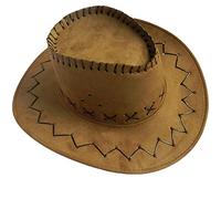 YIzdegg Der Dreiste Cowboy Chapeau de cowboy Western pour homme et femme Chapeau de soleil malléable à large bord Costume de carnaval (YE1, taille unique)
