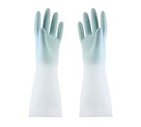 YIzdegg Gradient Gants en latex imperméables Lavage Gants de nettoyage ménagers Cuisine Durable Gants de lave-vaisselle Balles de tennis pour sèche-linge (bleu ciel, M)