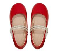 YIzdegg Mary Jane Chaussures basses pour fille - Chaussures de princesse avec boucle réglable - Ballerines élégantes - Semelle antidérapante - Chaussures en cuir - Bout rond - Chaussures d'école