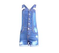 YIzdegg Salopette d'été courte pour femme, en jean, confortable, extensible, avec sangles à boucle, confortable, short cargo à bretelles, combinaison en denim, avec poches, combinaison pour femme