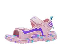 YIzdegg Sandales pour enfant fille garçon - Sandales de randonnée - Sandales d'été orthopédiques - Semelles antidérapantes - Confortables et respirantes - Boucle réglable, Rose, 30 EU