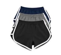 YIzdegg Short de plage pour femme - En tissu éponge - Avec taille élastique - Doux et respirant - Tendance - Décontracté - Actif - Yoga - Pour l'été, rose, M