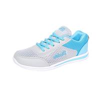 YIzdegg Sneaker pour femme Atmungsaktiv - Turnschuhe Bequem Für Damen Rutschfest Wanderschuhe Outdoor Laufschuhe Sneaker & Sportschuhe Leichtgewichts Mesh Schuhe Lace Up Tennisschuhe Joggen Training