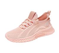 YIzdegg Sneaker & Sportschuhe Für Femme - Turnschuhe Bequeme Laufschuhe Sommer Outdoor Walkingschuhe Atmungsaktiv Mesh Joggingschuhe Leichtgewichts Bequeme Straßenlaufschuhe Freizeitschuhe Damen, rose