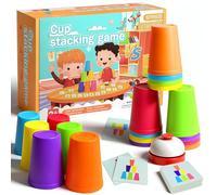 Yizemay Quick Stacking Cups, Tour A Empiler Bebe, Ensemble De Jouets Cup Stacking Speed Party, Jeu de Gobelets Empilables pour Le Sport pour 2-5 Joueurs