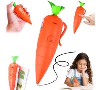 Yizemay Stylo d'enregistrement de carottes, enregistreur en forme de carotte, stylo à bille 60 secondes avec lecture et enregistrement, cadeau de Pâques pour enfants et étudiants