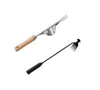Yizerel Lot de 2 outils de désherbage manuel en acier inoxydable pour jardin et jardin