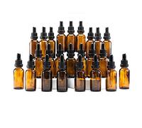 YIZHAO Flacon Compte Gouttes 30ml, Ambré Flacon Huile Essentielle Vide avec Pipette Verre, pour Huile Essentielle, Aromathérapie, Laboratoire, Massage, Cosmétique, Voyage - 24 Pcs