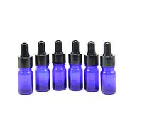 YIZHAO Flacon Compte Gouttes 5ml, Bleu Flacon Huile Essentielle Vide avec Pipette Verre, pour Huile Essentielle, Aromathérapie, Laboratoire, Massage, Cosmétique, Voyage - 12 Pcs