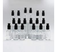YIZHAO Flacon Spray Vide 30ml, Transparent Bouteille Spray Verre, avec Brouillard de Pulverisateur Fine, pour Huiles Essentielles, Aromathérapie, Parfums, Nettoyage, Voyage, Pharmacie - 18Pcs