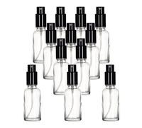 YIZHAO Flacon Spray Vide 30ml, Transparent Bouteille Spray Verre, avec Brouillard de Pulverisateur Fine, pour Huiles Essentielles, Aromathérapie, Parfums, Nettoyage, Voyage, Pharmacie - 12Pcs