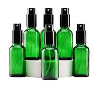 YIZHAO Flacon Spray Vide 30ml, Vert Bouteille Spray Verre, avec Brouillard de Pulverisateur Fine, pour Huiles Essentielles, Aromathérapie, Parfums, Nettoyage, Voyage, Pharmacie - 6Pcs