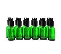 YIZHAO Flacon Spray Vide 30ml, Vert Bouteille Spray Verre, avec Brouillard de Pulverisateur Fine, pour Huiles Essentielles, Aromathérapie, Parfums, Nettoyage, Voyage, Pharmacie - 24Pcs
