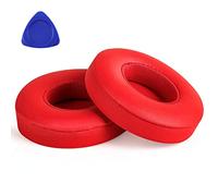 Yizhet 1 Paire Coussinets Compatible Casque Beats Solo 2 Solo 3 Wireless - Cuir de Protéine et Mousse à Mémoire (Rouge)