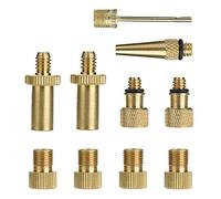 Yizhet 10pcs vélo Pompe Valve adaptateurs connecteurs, Adaptateur de Valve soupape de vélo sur la vanne de Voiture SV AV DV Balles Ballon de Aiguille
