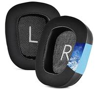 Yizhet Coussinets d'oreille en Gel de Refroidissement Hybride Tissu Compatible avec Casque Logitech G35, G930, G933, G935, G633, G533, G430, G431, G432, G433, G435, G332, G230, G231, G233 (Noir)
