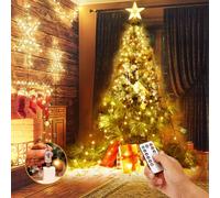 Yizhet Guirlande Lumineuse pour Sapin de Noël - 280 LED, 8 Brins de 2m, Blanc Chaud, pour Intérieur et Extérieur, Idéale pour Décoration de Noël