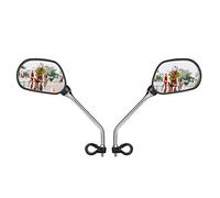 Yizhet Lot de 2 Retroviseur pour Velo Réglable 360° Rotatif Miroirs de Vélo, Retroviseur Trotinette Electrique, Retroviseur Velo Guidon pour VTT Scooter (Guidon d'un Diamètre de 22,2 mm)