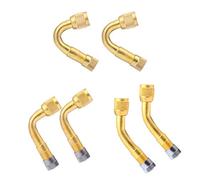 Yizhet Lot de 6 Rallonges de Valve pour Pneu - Extensions 45° 90° 135°, Adaptateurs de Coude pour Voiture, Moto, Vélo, Camion