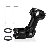 Yizhet Potence Réglable VTT 110mm, 25,4/31,8 mm, Alliage d'Aluminium | Cintre Riser Réglable 60°, Pour Montagne, BMX, Avec Clé Hexagonale