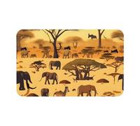 Yizhiyz Tapis de terre de diatomée africain pour animaux de la prairie africaine, 50 x 80 cm, absorbant, séchage rapide, résistant à l'usure, convient pour salle de bain et cuisine.
