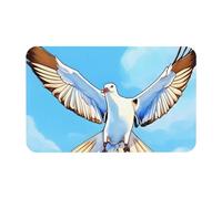 Yizhiyz Tapis en terre de diatomée Mouettes en vol 50 x 80 cm, absorbant, séchage rapide, résistant à l'usure, convient pour salle de bain et cuisine.