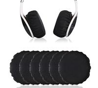 Yizhte 3 Paires Ecouteur Hygiene Couvre Ecouteurs HygiéNiques Coussinets d'oreille Coussinets Oreillettes de Protection Contre la Saleté pour écouteurs 90-105 mm (Noir)