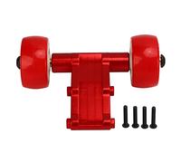 YizieScce pour Notorious 6S 1/8 RC Car Wheelie Bar, Tête à double roue en alliage d'aluminium, pièce de rechange améliorée, design haute performance, haute durabilité, stabilité améliorée (rouge)