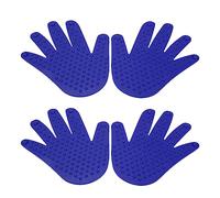 YIZISECCE 2 Paires de marqueurs de Forme de Main antidérapants, marqueurs de Points de Paume, Formation de Coordination pour Enfants, Feuilles d'impression Manuelle (Bleu)