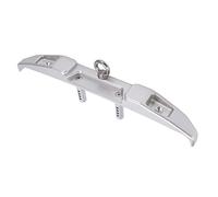 Yizisecce aluminium en alliage arrière en alliage arrière avec crochet de remorquage, pour axial SCX6, pour Jlu, accessoire de voiture RC à l'échelle 1/6, pare-chocs en dehors de (Argent)