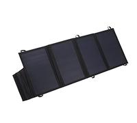 YIZISECCE Banque d'énergie solaire portable et pliable 22W avec deux ports USB pour les voyages de randonnée en camping