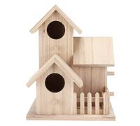 Yizisecce Birdhouse, pour Les Oiseaux Sauvages, nid de Jardin en Plein air, Paulownia Bood Box, Petite Maison d'oiseau