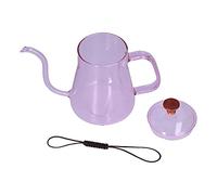 YIZISECCE Bouilloire à bec Long, grande capacité, résistante à la chaleur, facile à nettoyer, cafetière à longue bouche (Rose)