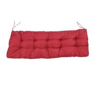 YIZISECCE Coussin de Banc résistant à la Pluie et au Soleil, en Coton PP et Polyester éponge, Coussin de Banc 2 Places pour intérieur et extérieur (Bourgogne)