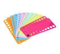 Yizisecce Cross Stitch Threads Organisateur, pour la bobine à fil de fil, 20 trous en plastique Board, carte de stockage de 12 pcs, outil de gestion de thread, accessoire de