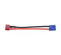 Yizisecce ec3 mâle à t head the femelle adaptateur de batterie femelle pour le navire d'avion de voiture RC, silicone doux, 12,7 cm de longueur totale, flexible durable, connexion
