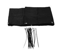 Yizisecce for Black Balcony Privacy Screen Cover | 3x0,9m / 9.84x2.95ft | Pin d'écran de Jardin Net de clôture de la Nuance pour Patio, arrière-Cour, Porche Règles et conformité: