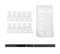 Yizisecce for DIY Nail Extension Gel Brush Manucure Tool Kit, Nail Art Tips Pinching Fixing Blamp