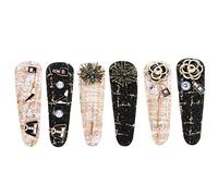 Yizisecce for Women and Girls Cair Clips, 6pcs Style Tools for Party Cosplay Headwear Barrette Hairpin