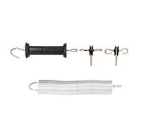 YIZISECCE Kit for Electric Fence Gate, PP Iron, 5 mètres, avec poignée et ongle isolé, pour accessoire de bétail