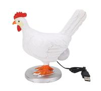 YIZISECCE Lampe 3D en forme d'œuf de poule, en résine amusante et réaliste, veilleuse décorative en forme d'animal, lampe de Table pour chambre à coucher
