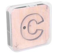 Yizisecce Leather Craft Punching Tools, For Capital Letter, DIY Hole Puncher, coupe Dies Moule, travail en cuir professionnel, jeu de punch de précision, équipement d'artisanat (C)