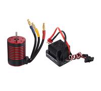 YIZISECCE Moteur Brushless, pour, Sensorless 3650, 60A Contrôleur de Vitesse ESC, pour 1/10 RC Voiture, Haute Performance, Durable, Système D'alimentation Efficace (4500kv)